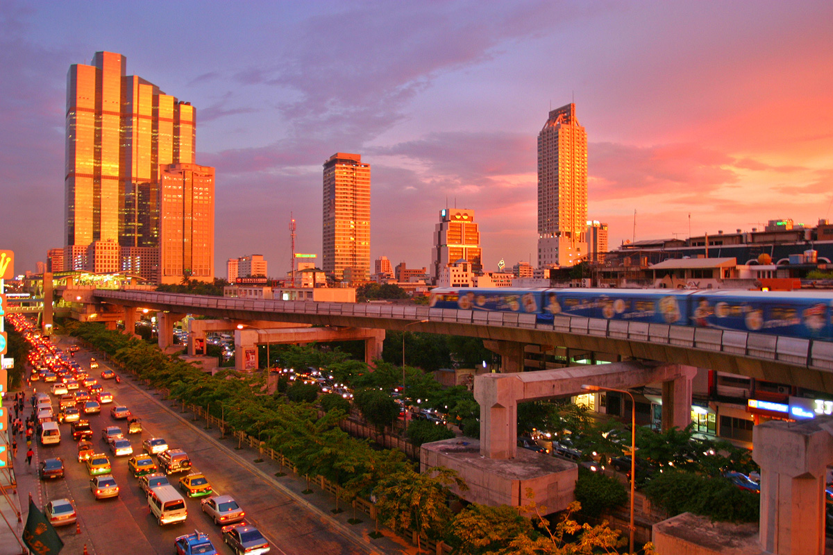 Bangkok Coucher de Soleil Thailande