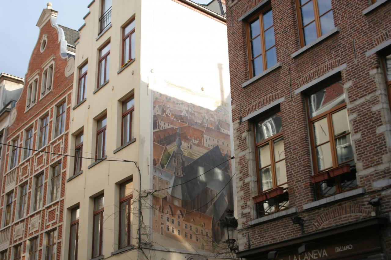 Bruxelles - Rue du Marché au Charbon.  